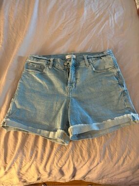 Kensie Light Blue Rolled Hem Denim Shorts